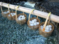 温泉で作る温泉卵